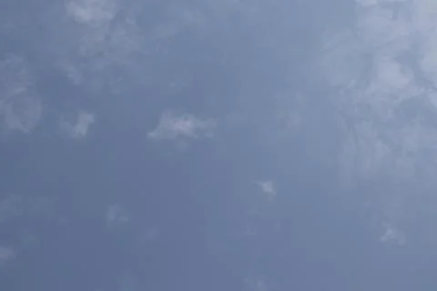 Cloudy Sky. Blue Sky Background with Tiny Clouds. Stock Photos