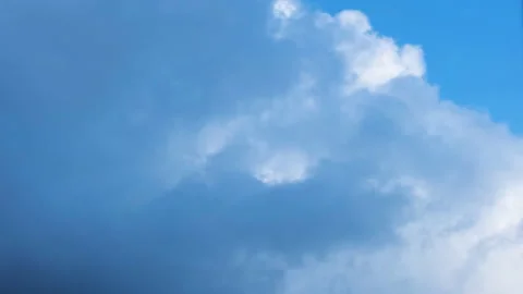 Cloudy sky with Clouds announcing rain and bad weather 4k Stock Footage 187489072