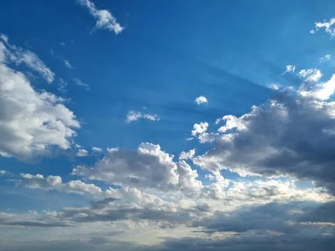 Cloudy sky with clouds Stock Photos