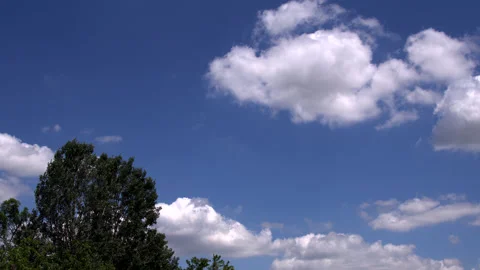 Cloudy sky in the countryside - Time Lapse Stock Footage 133125421
