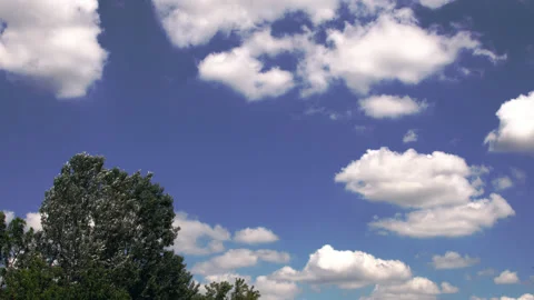 Cloudy sky in the countryside - Time Lapse Stock Footage 133125732