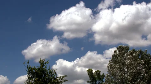 Cloudy sky in the countryside - Time Lapse Stock Footage 133126100