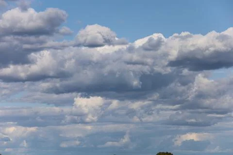 Cloudy Sky with Dramatic Cloud Formations 写真素材