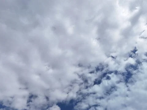 Cloudy Sky with Dramatic Cloud Formations 写真素材