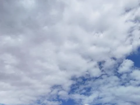 Cloudy Sky with Dramatic Cloud Formations Stock Photos