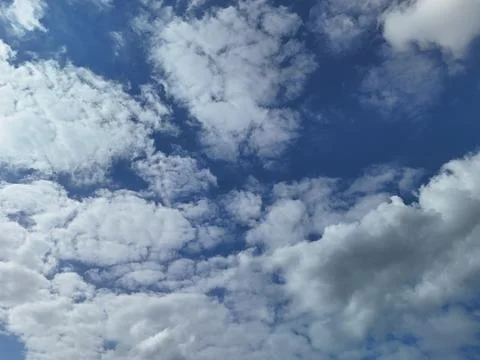 Cloudy Sky with Dramatic Cloud Formations 写真素材