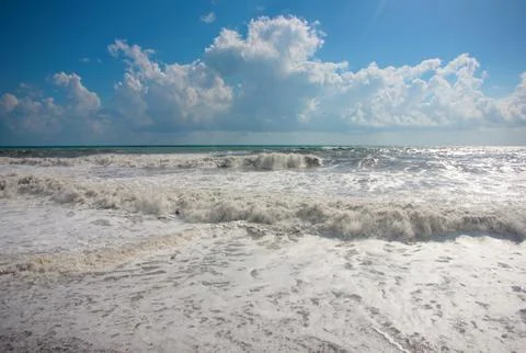Cloudy sky during a storm Stock Photos
