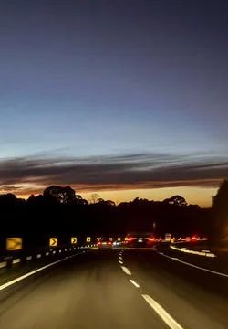 A cloudy sky at the end of the day with various shades of light, particular.. Stock Photos