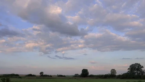 Cloudy Sky In The Evening Stock Footage 86399714