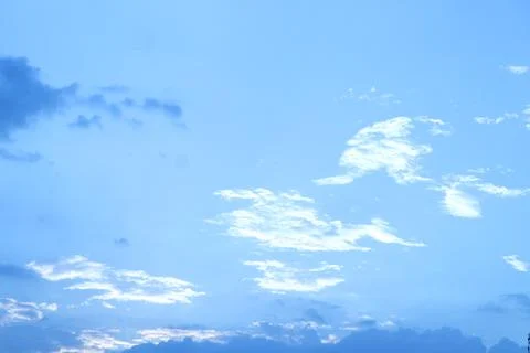 Cloudy sky in the evening Stock Photos