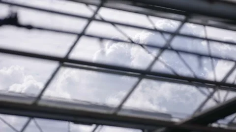 A cloudy sky with a few birds flying in the background Video stock 297774877