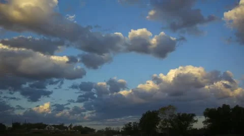 Cloudy Sky Video stock 12525353