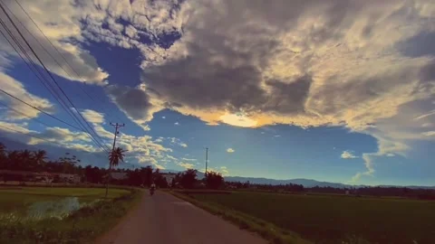Cloudy sky Video stock 245342182