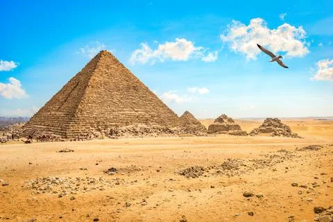 Cloudy sky in Giza Stock Photos
