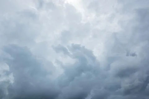 Cloudy sky with heavy clouds Stock Photos