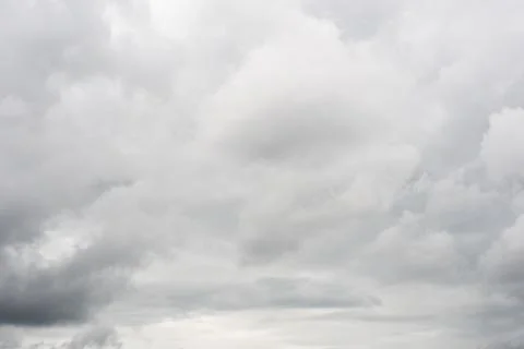 Cloudy sky with heavy clouds Foto stock