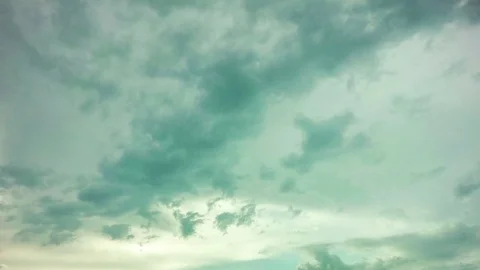 Cloudy sky with heavy clouds, time laps Stock Footage 80369611