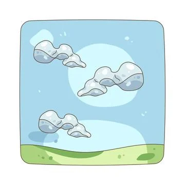 Cloudy sky Illustrazione stock