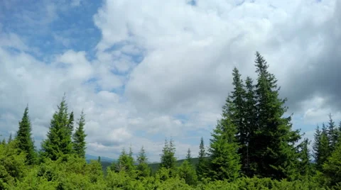 Cloudy Sky in Mountains Stockbeeldmateriaal 53194503