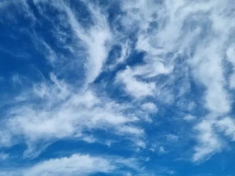 Cloudy sky. Natural background Stock Photos