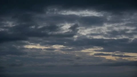 Cloudy sky at night Stock Footage 313530663