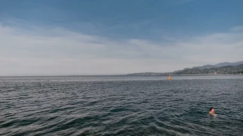 Cloudy Sky Over Black Sea Time Lapse Video stock 84136600