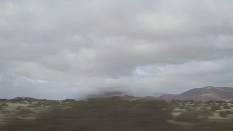 Cloudy sky over the desert and mountains Video stock 85824851