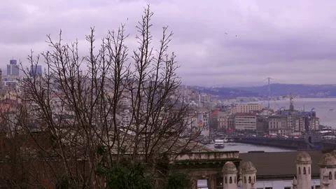 Cloudy sky over Istanbul, Turkey Stock Footage 85964070