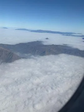Cloudy Sky Over Mountains Stock Photos