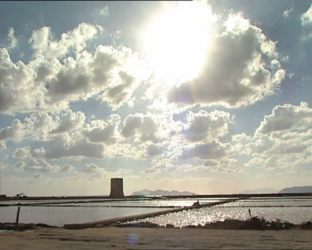 CLOUDY SKY over the salt pan 動画素材 24718752