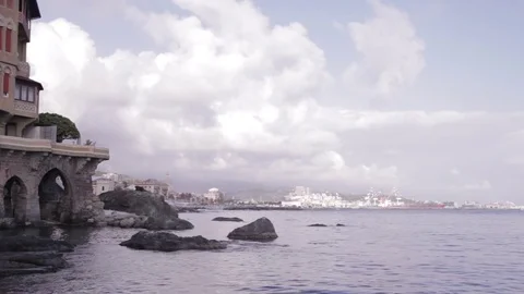 Cloudy Sky Over The Sea Stock Footage 78594892