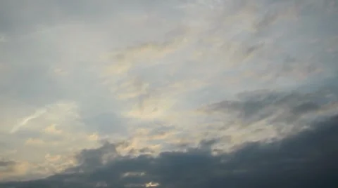 Cloudy Sky Pan Stock Footage 7755382