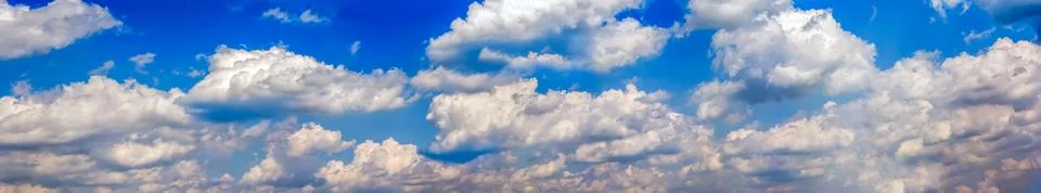 Cloudy sky panorama Stock Photos