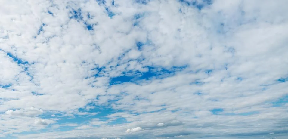 Cloudy sky. Panoramic view Stock Photos