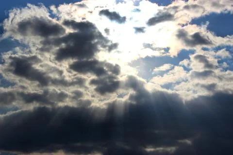 Cloudy sky Stockfoto's