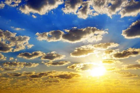 Cloudy sky Stock Photos