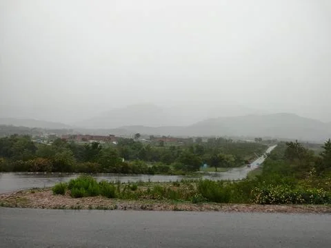 Cloudy sky Stockfoto's