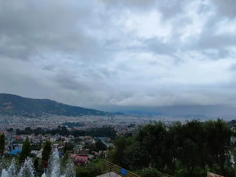 Cloudy sky Stockfoto's