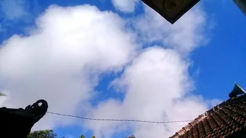 On a cloudy sky. Stock Photos