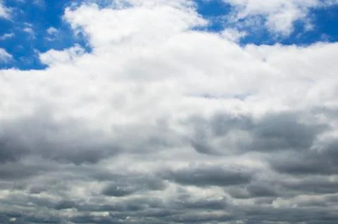Cloudy sky before the rain Stock Photos