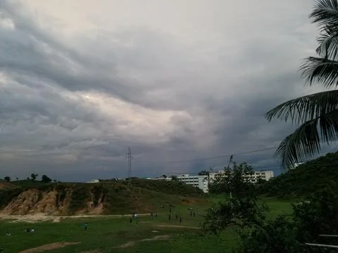 Cloudy Sky Before rain Stock Photos