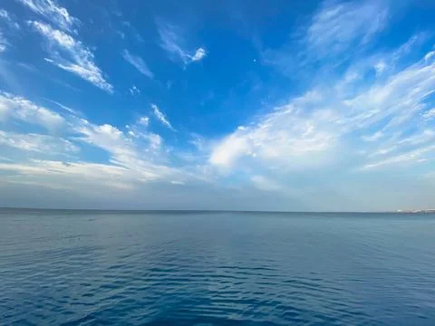 Cloudy sky by the sea 스톡 사진