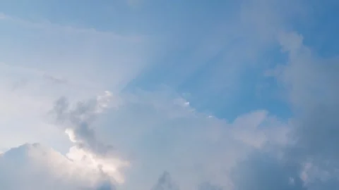 The cloudy sky on sea video Stock-Footage 345054223