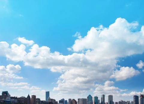 Cloudy sky in Shanghai ,China Stock Photos