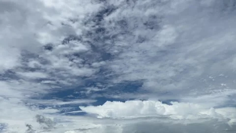 Cloudy Sky with Soft Moving Clouds Stock Footage 326093517