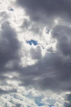 Cloudy sky, the storm is coming Stock Photos