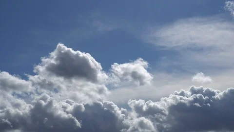 Cloudy Sky In Summer 4K Stock Footage 92044670