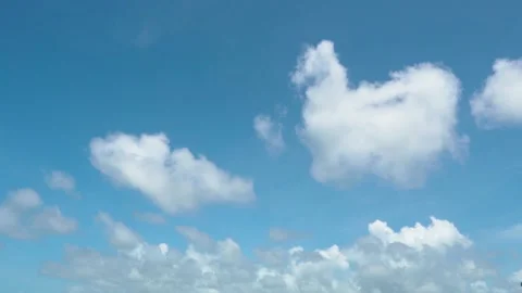 Cloudy sky in summer day landscape. Stock Footage 157464708