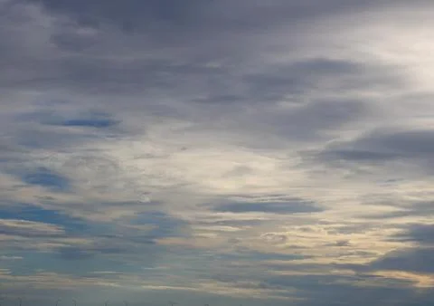 Cloudy sky with sunlight sunset time. Stock Photos