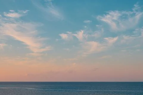 Cloudy sky at sunrise Foto stock